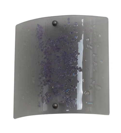 11"W Metro Fusion Ice Fused Glass Wall Sconce