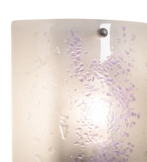 11"W Metro Fusion Ice Fused Glass Wall Sconce