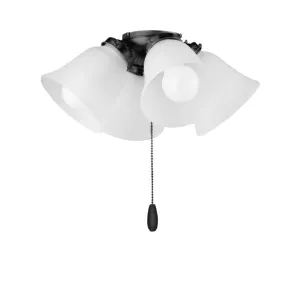 15" Ceiling Fan Light Kit in Black