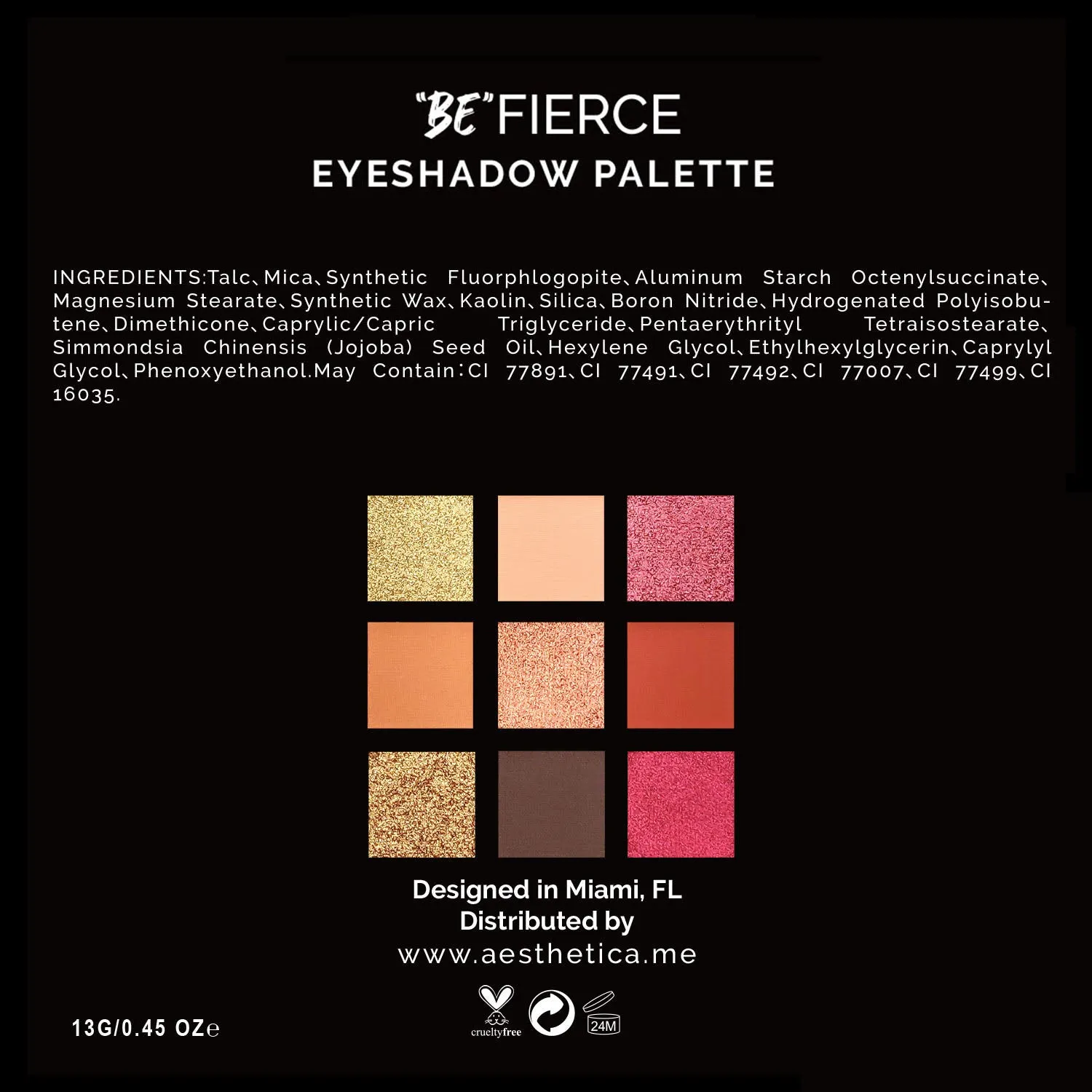 Aesthetica "BE" Eyeshadow Palette