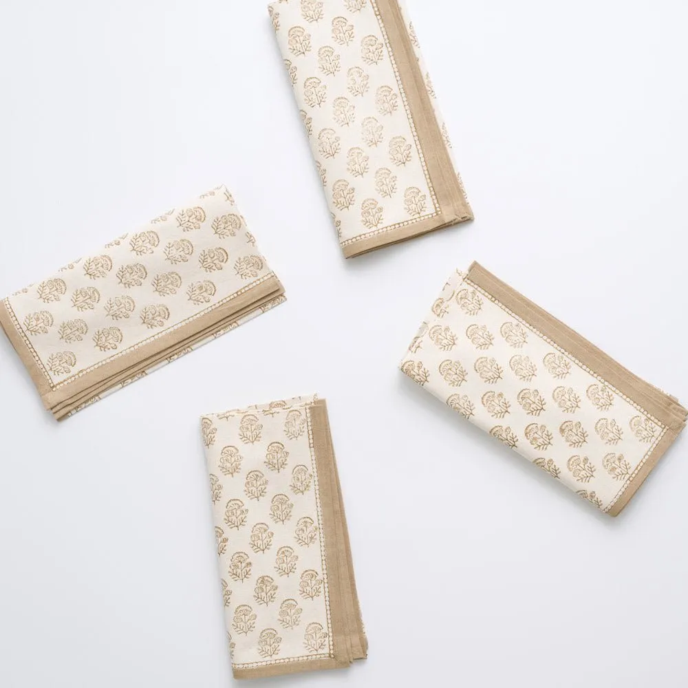 Anika Beige Napkin | Set of 4