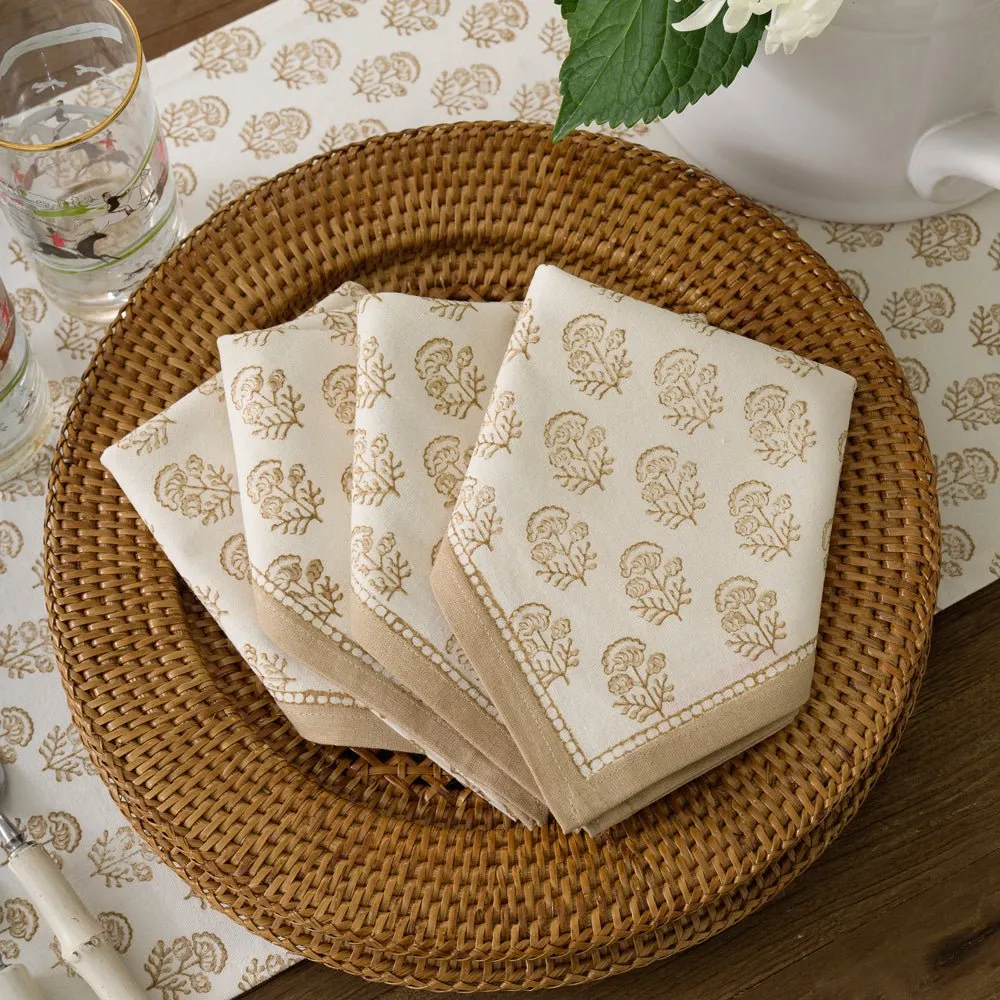 Anika Beige Napkin | Set of 4