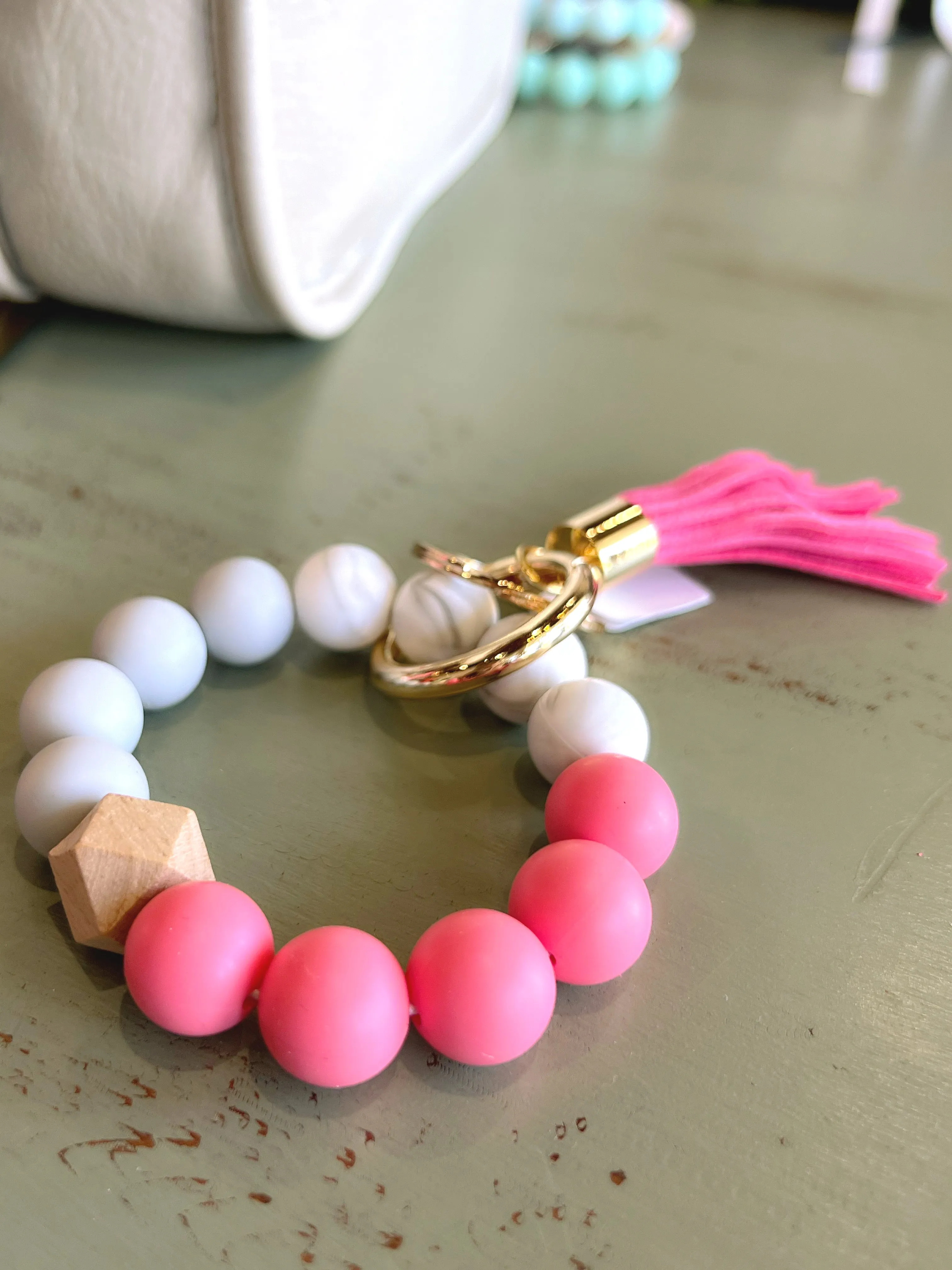 Bangle Silicone Keychain Wristlet