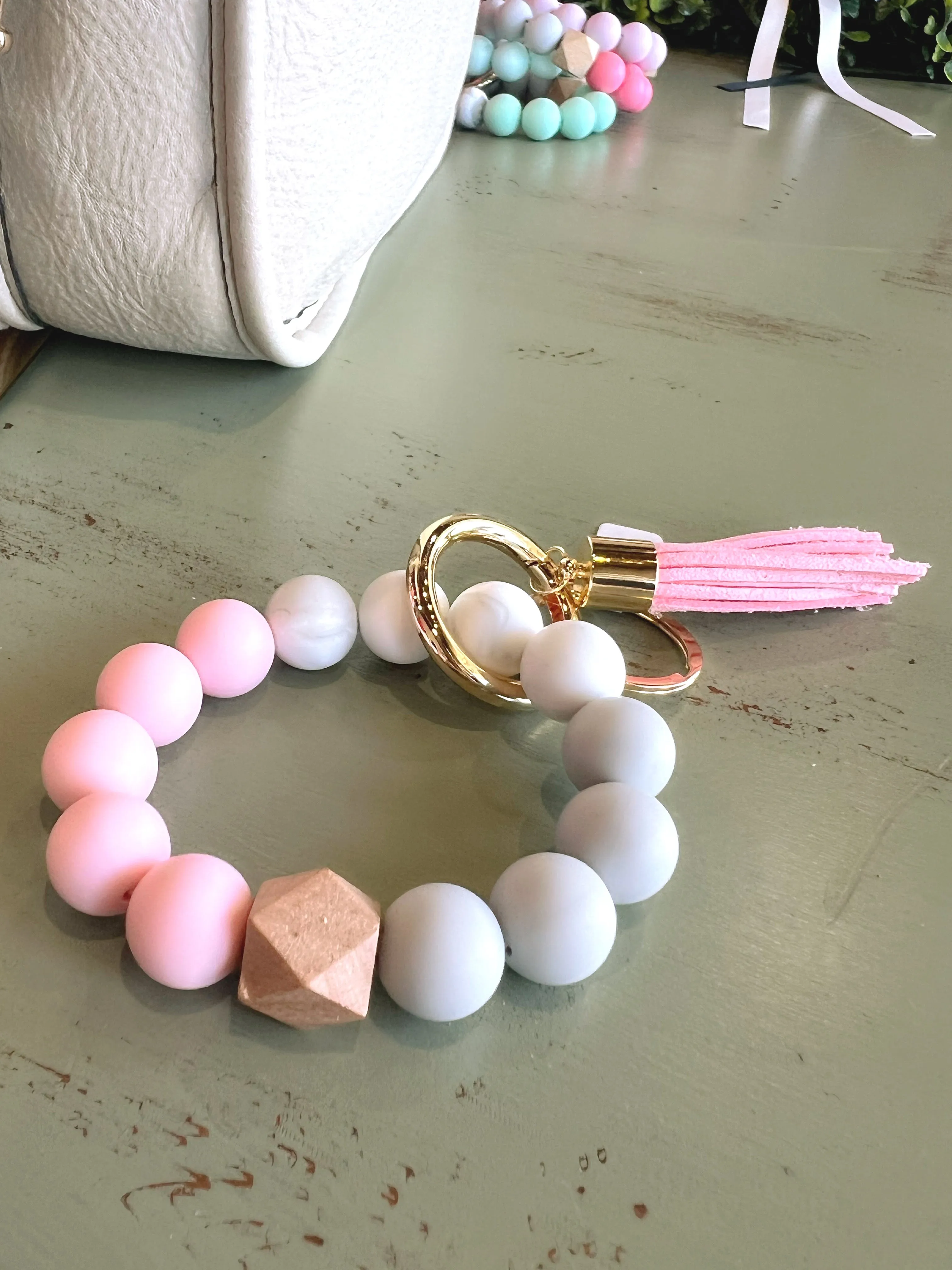 Bangle Silicone Keychain Wristlet