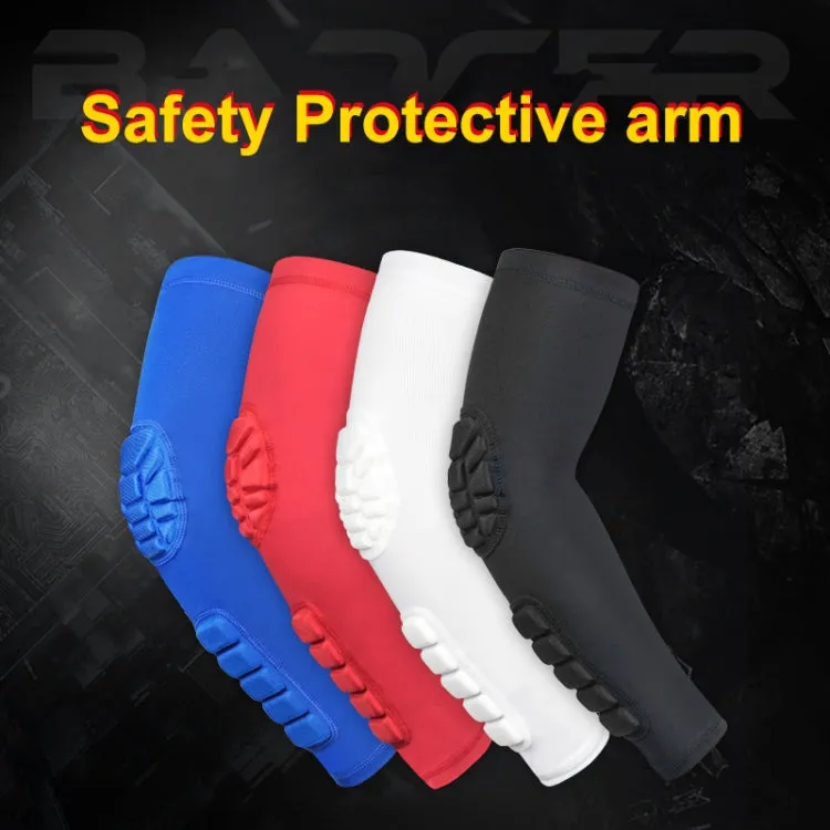 Basketball Sleeve Cellular Anti-collision Anti-slip Compression Elbow Protective Gear, Size:L(Black)