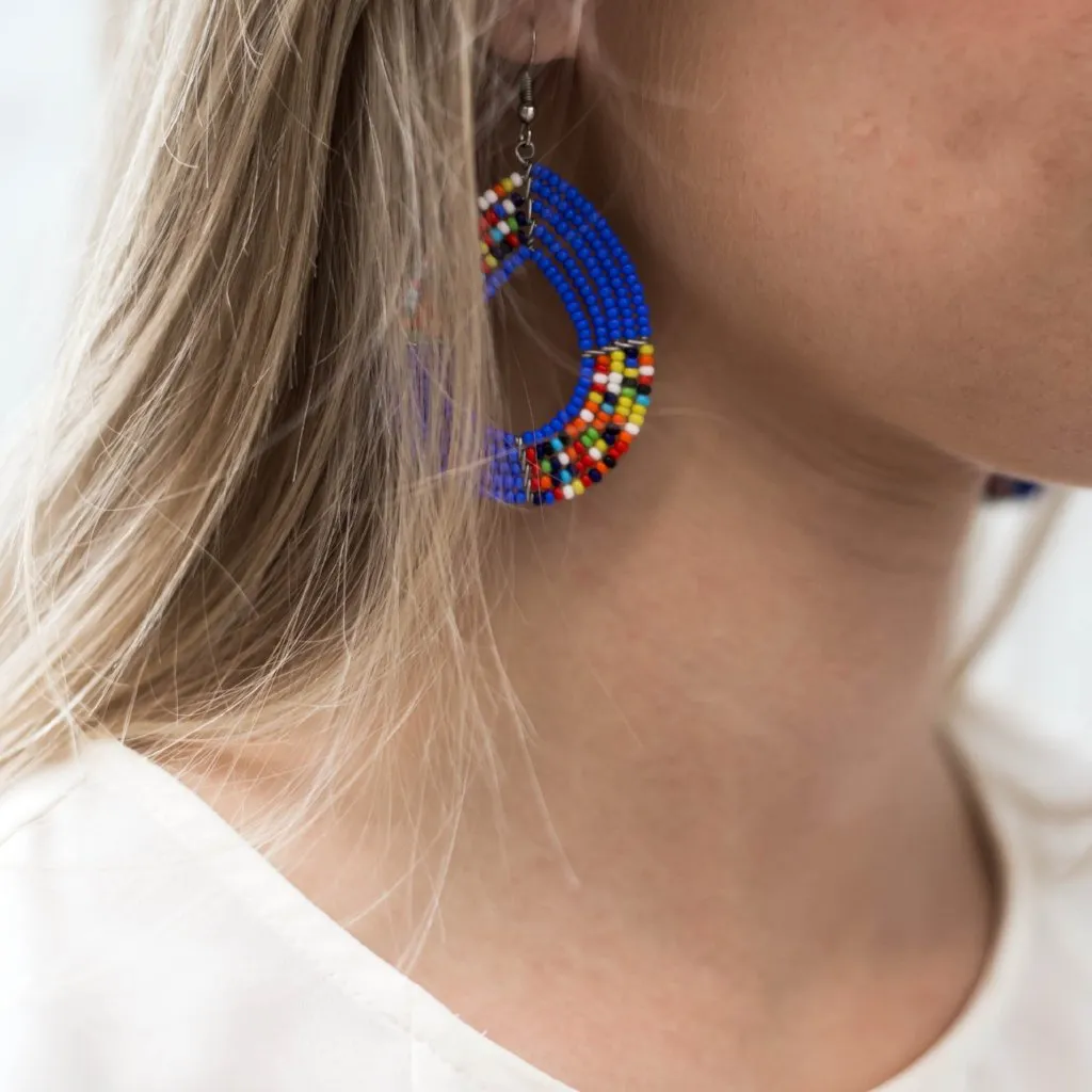 Beaded Teardrop Earrings