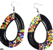 Beaded Teardrop Earrings