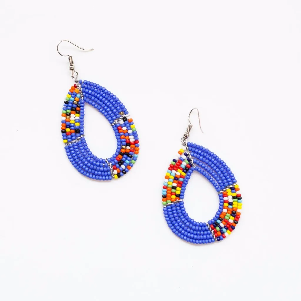 Beaded Teardrop Earrings