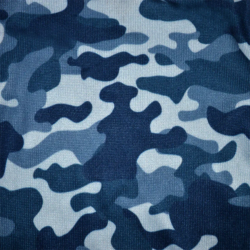 Blue Camo Super Cozy Long Sleeve Knit Pajamas