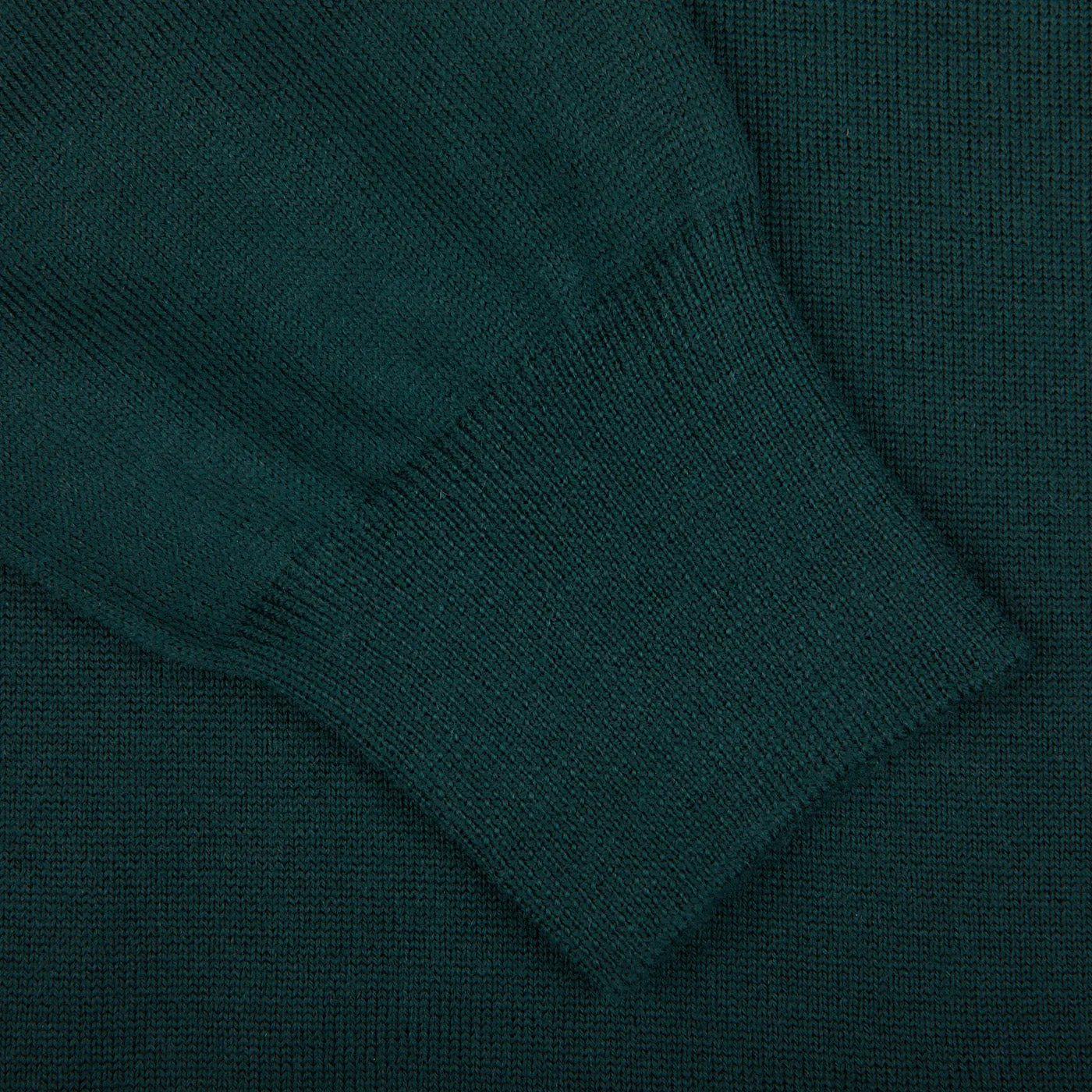 Bottle Green Extra Fine Merino Crew Neck