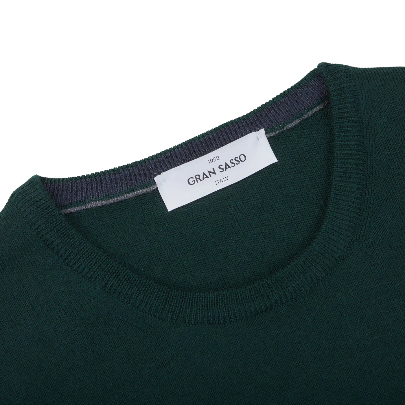 Bottle Green Extra Fine Merino Crew Neck