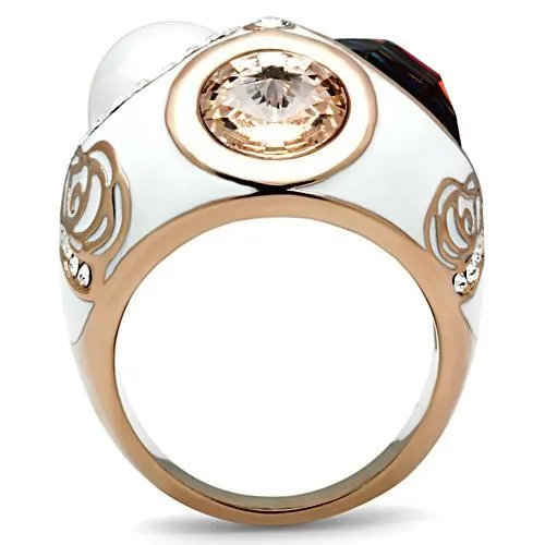 Brass Ring Synthetic Multi GL248 for Women Style Rose