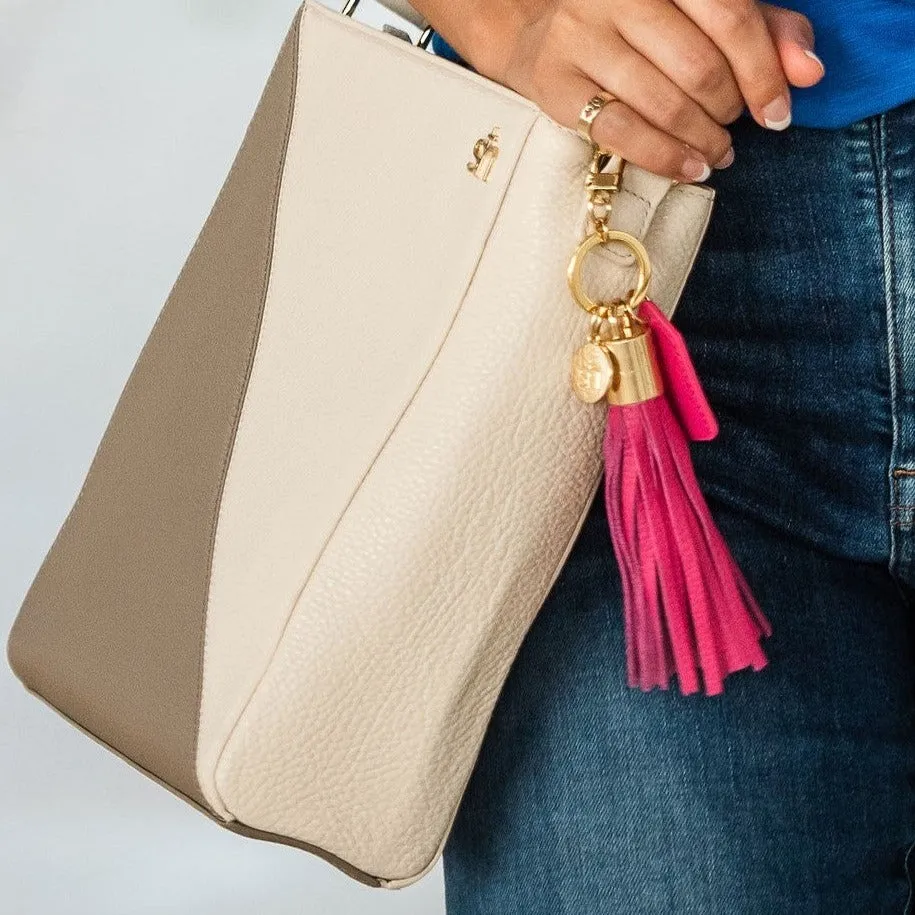 Cardinal Tassel Keychain