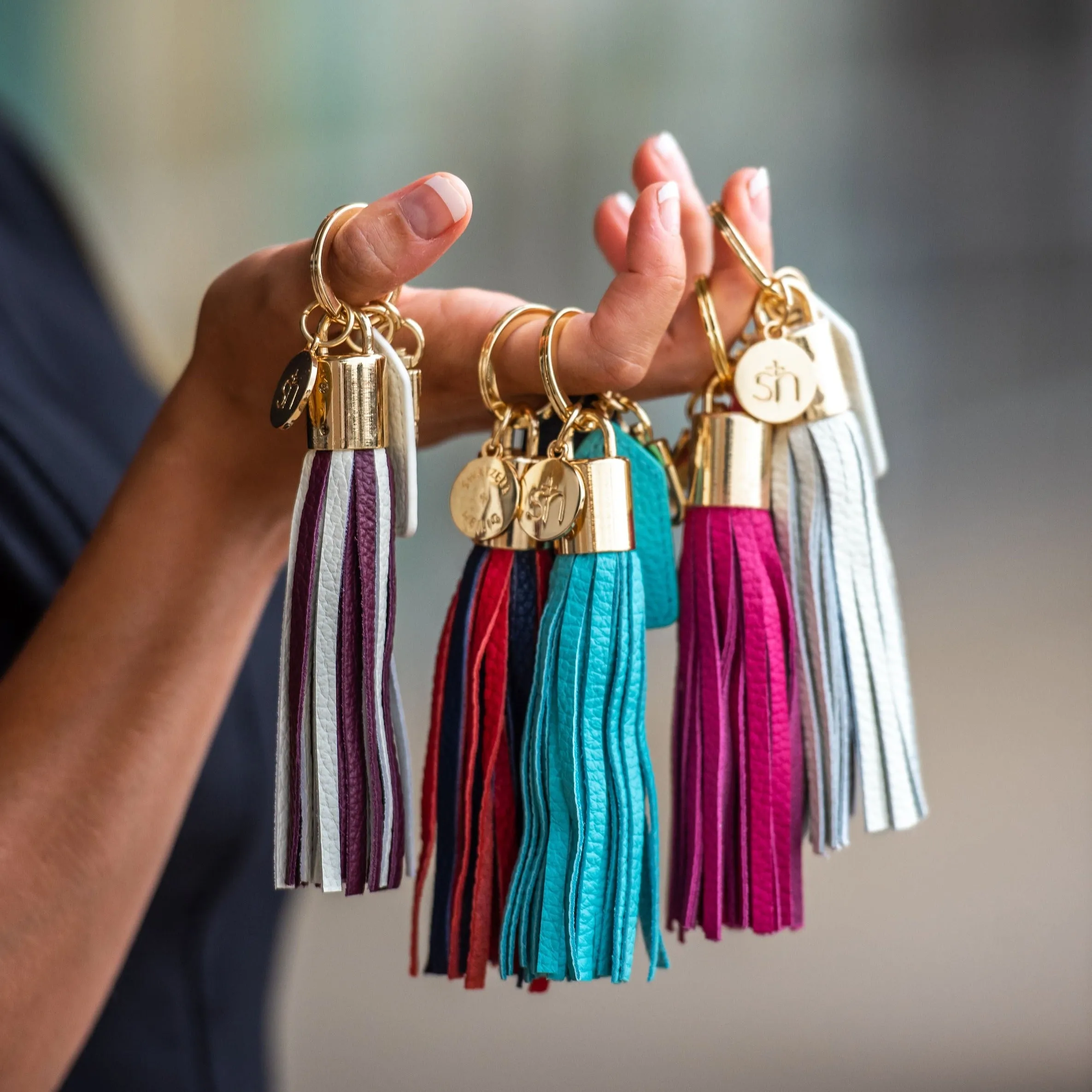 Cardinal Tassel Keychain