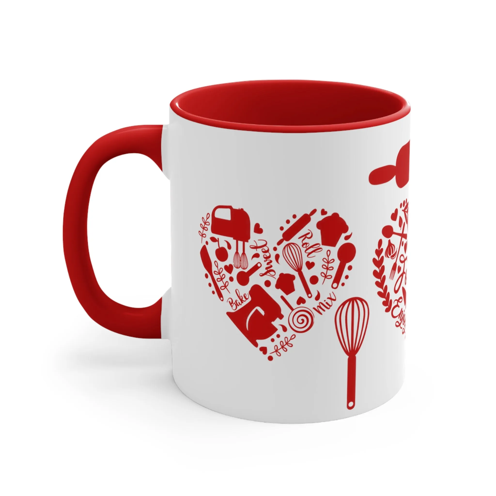 CHEF LOVE COOKING BAKING MUG - Red - MUGSCITY - Free Shipping