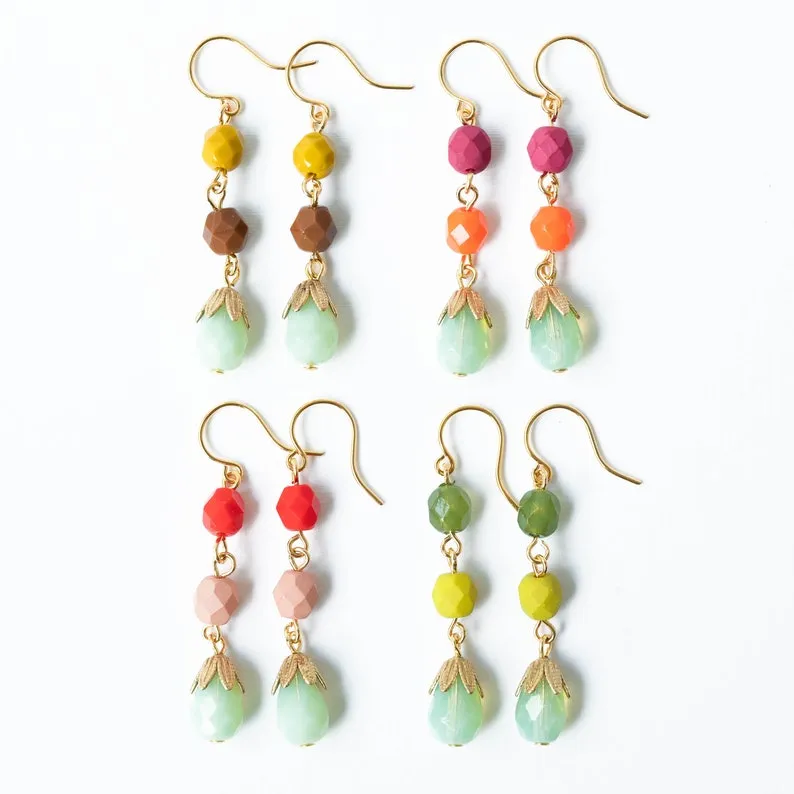 Colorful Bead Earrings