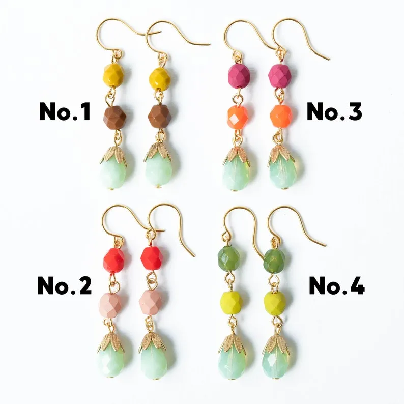 Colorful Bead Earrings