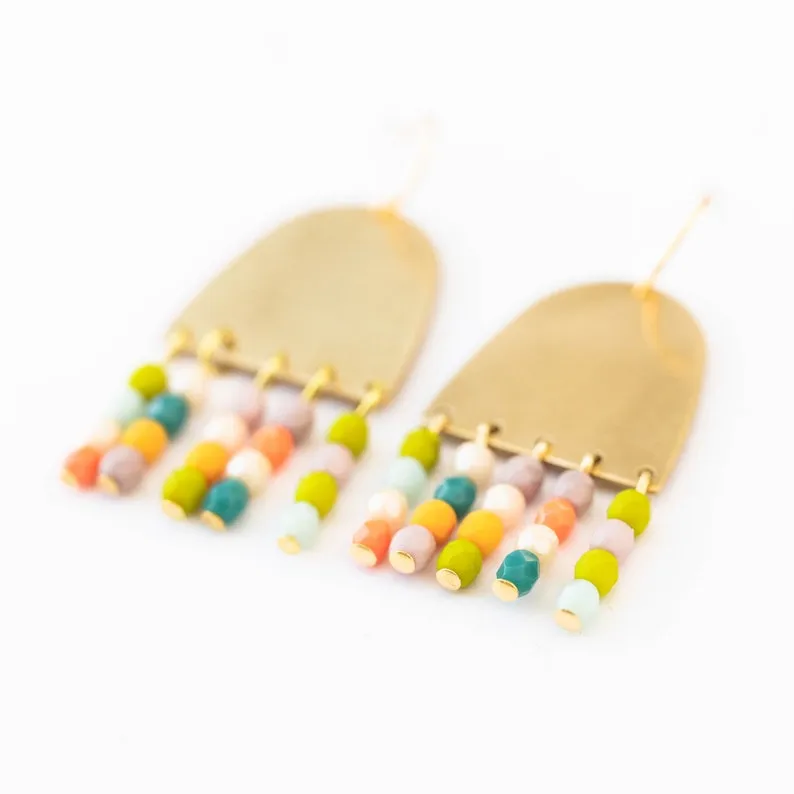 Colorful Fringe Earrings