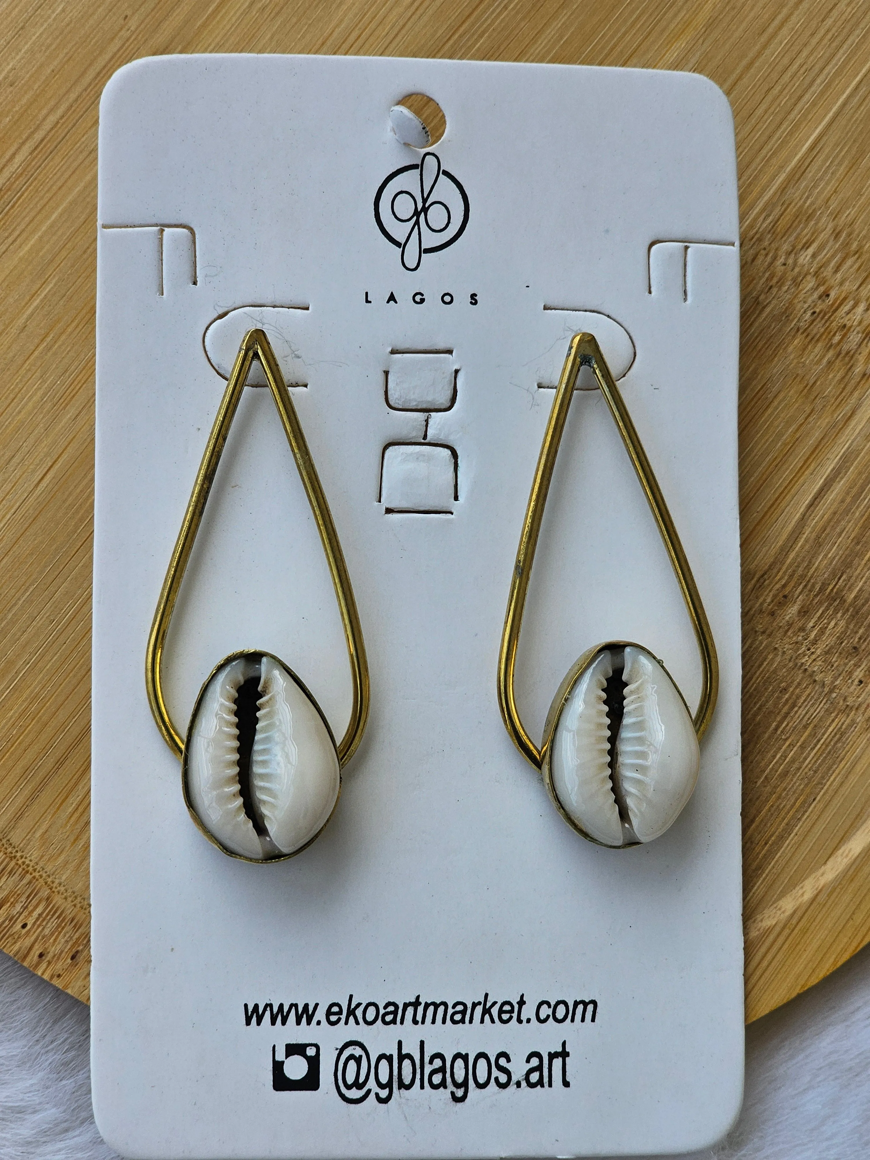 Cowrie Drop Earrings