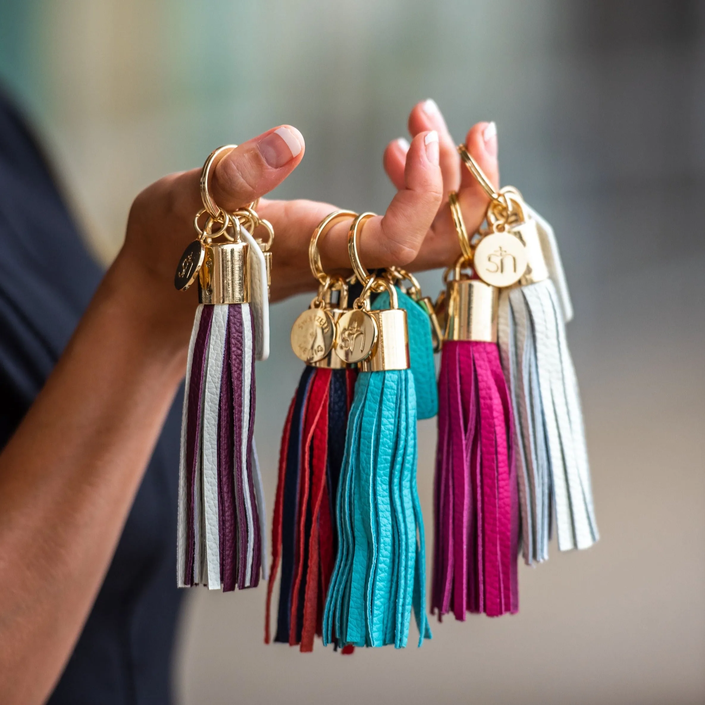 Dark Brown Tassel Keychain