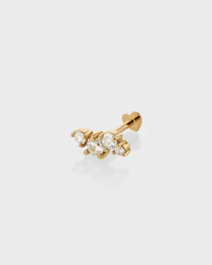 Diamond Gravity Cartilage Earring