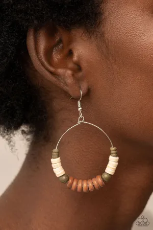 Earrings Earthy Esteem - Brown E2054