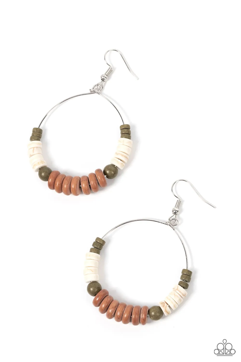 Earrings Earthy Esteem - Brown E2054