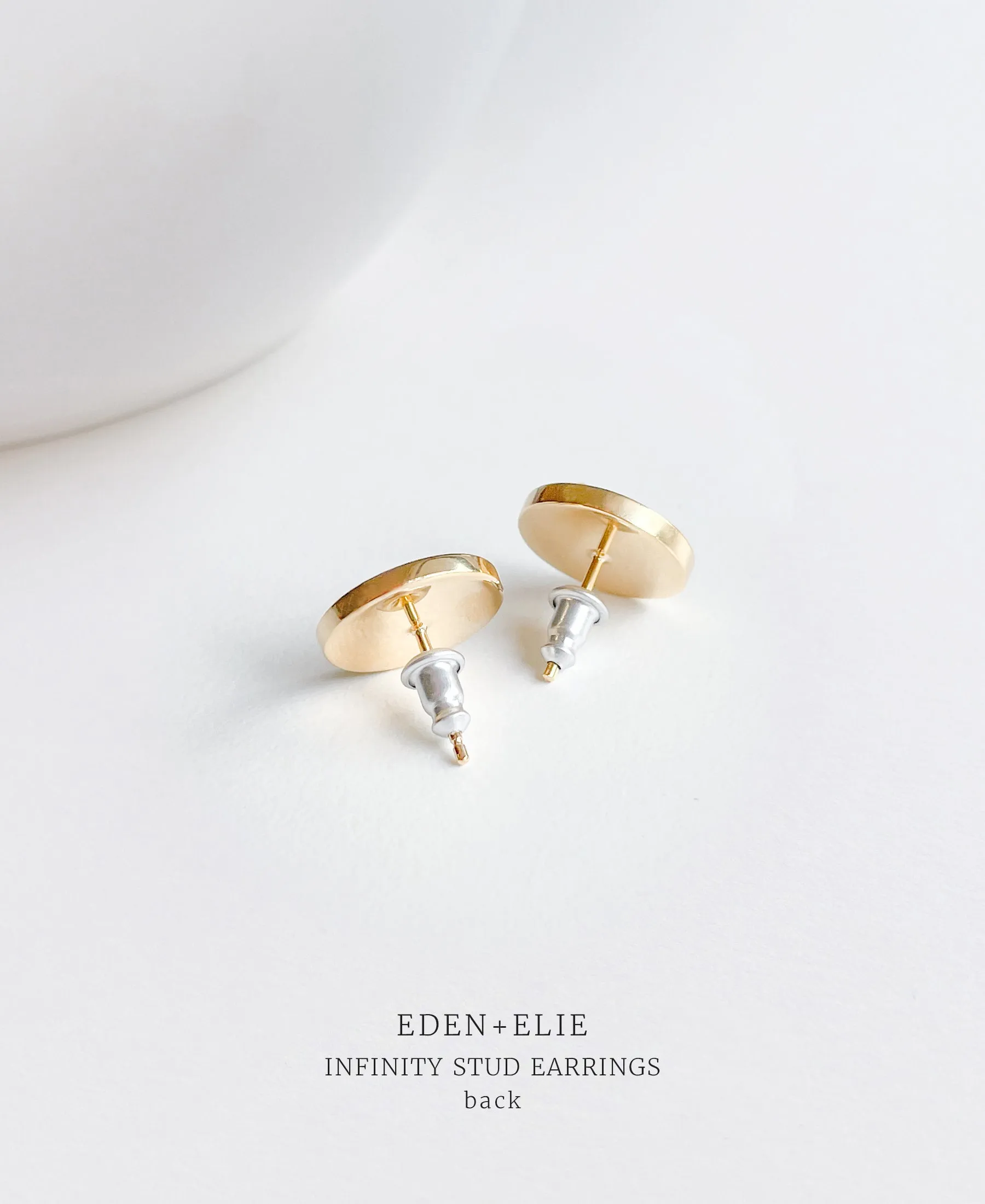 EDEN   ELIE Infinity stud earrings - damask