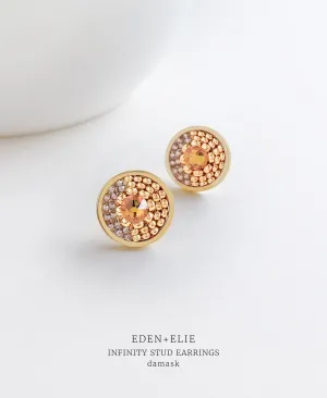 EDEN   ELIE Infinity stud earrings - damask