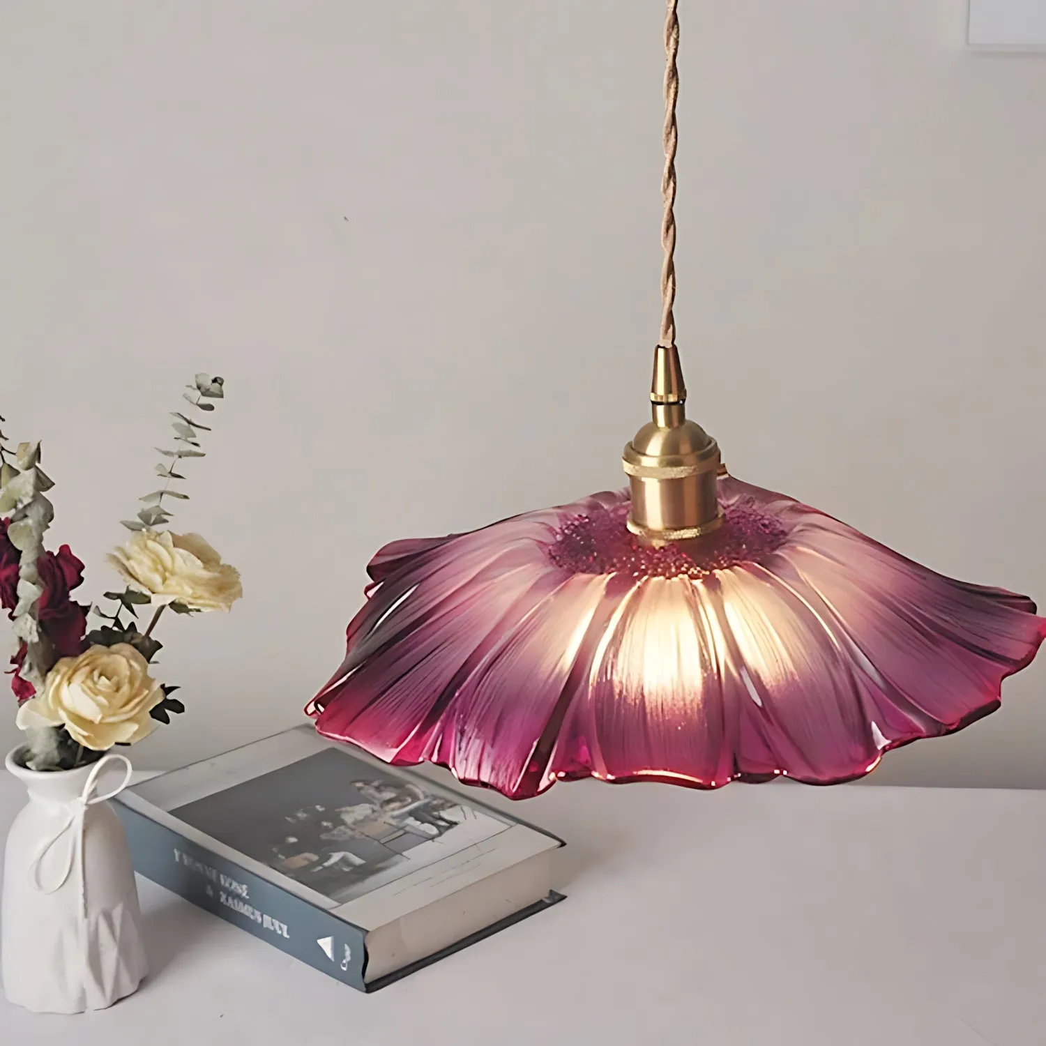 Eisenach - Glass Flower Pendant Lamp