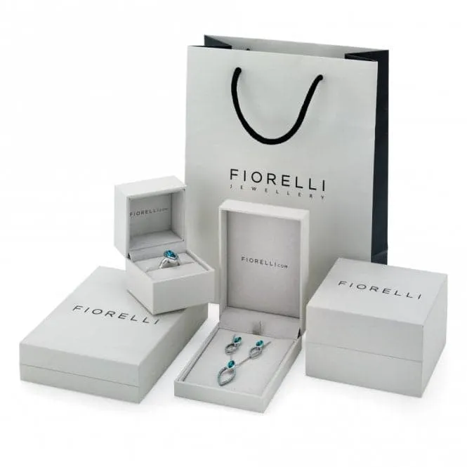 Fiorelli Silver Hammered Rose Gold Pendant P4401