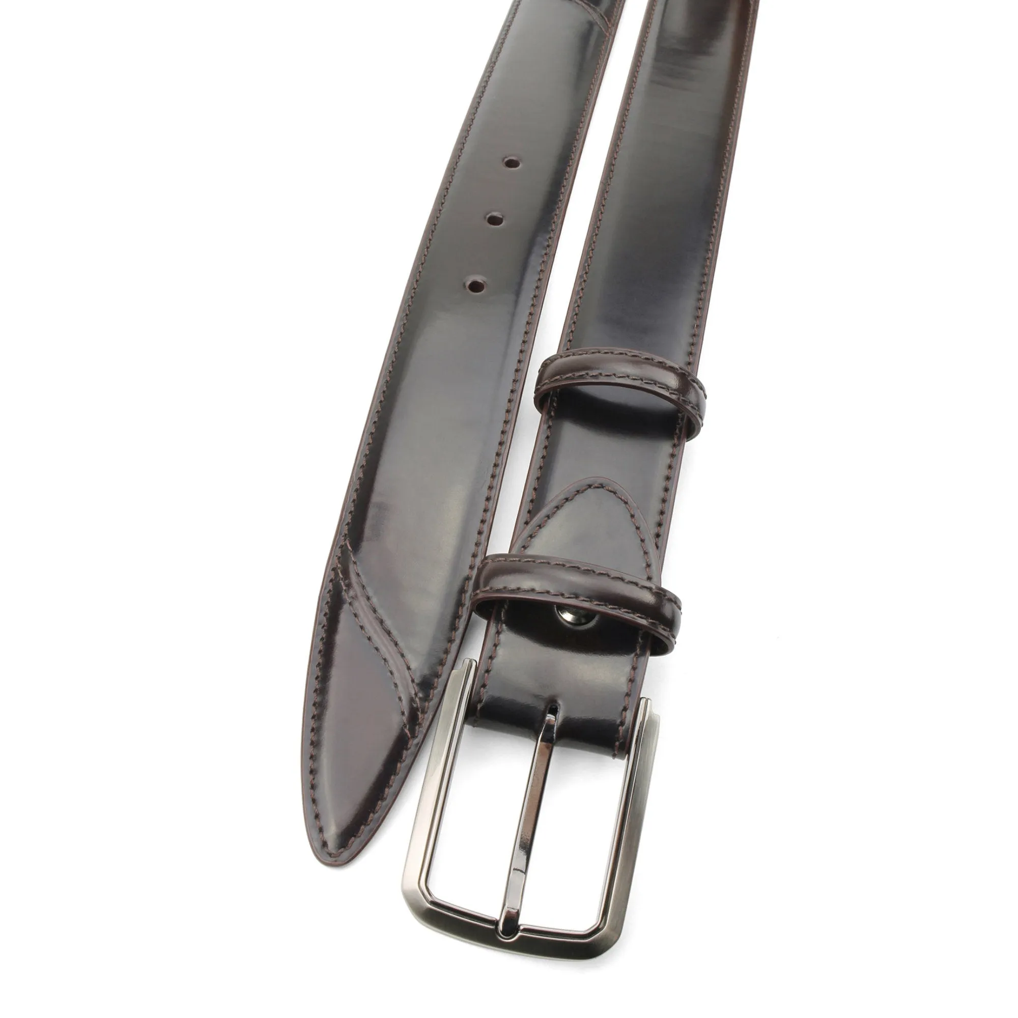 Hancock Hand Burnished Deep Choc Tone Belt