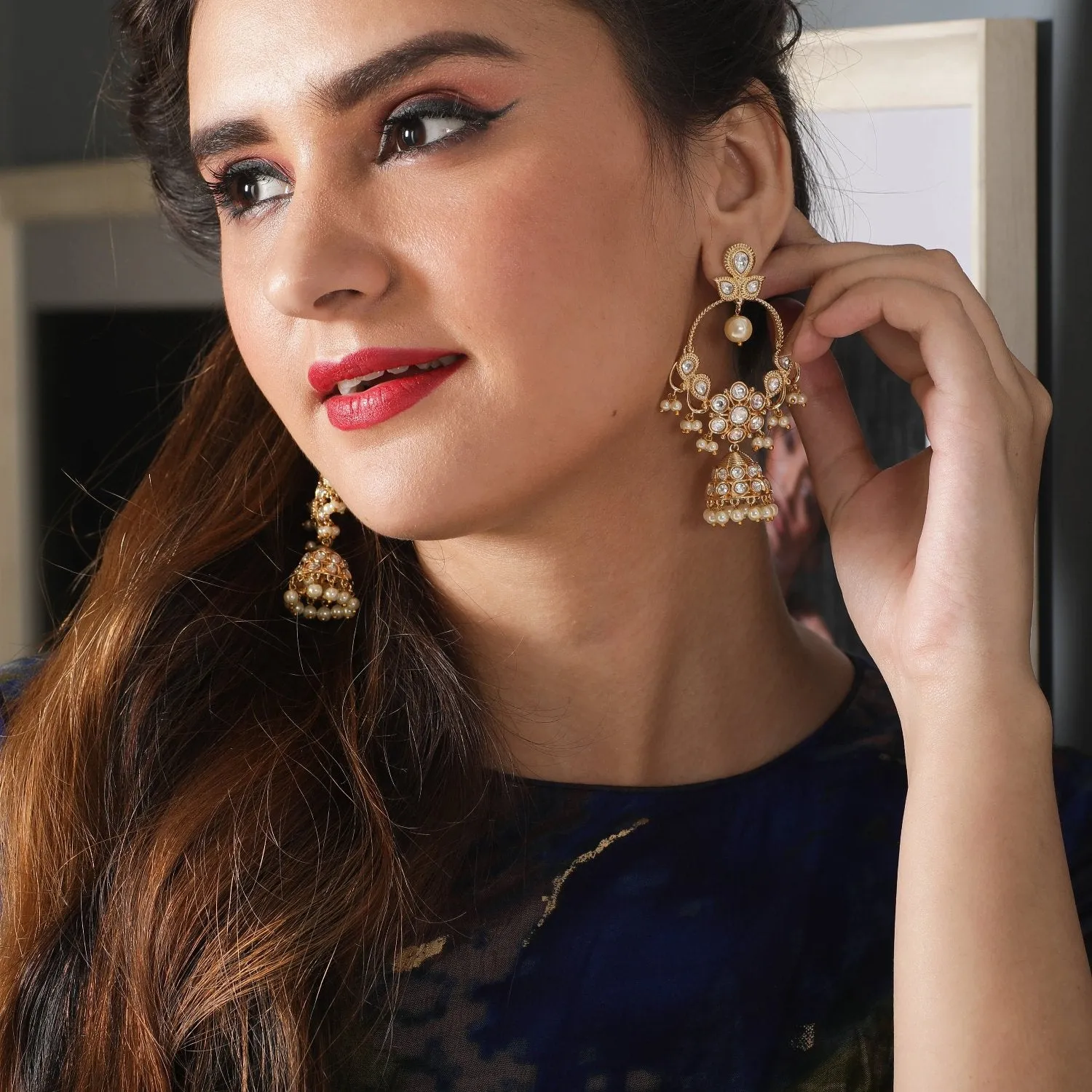 Idaya Kundan Earrings