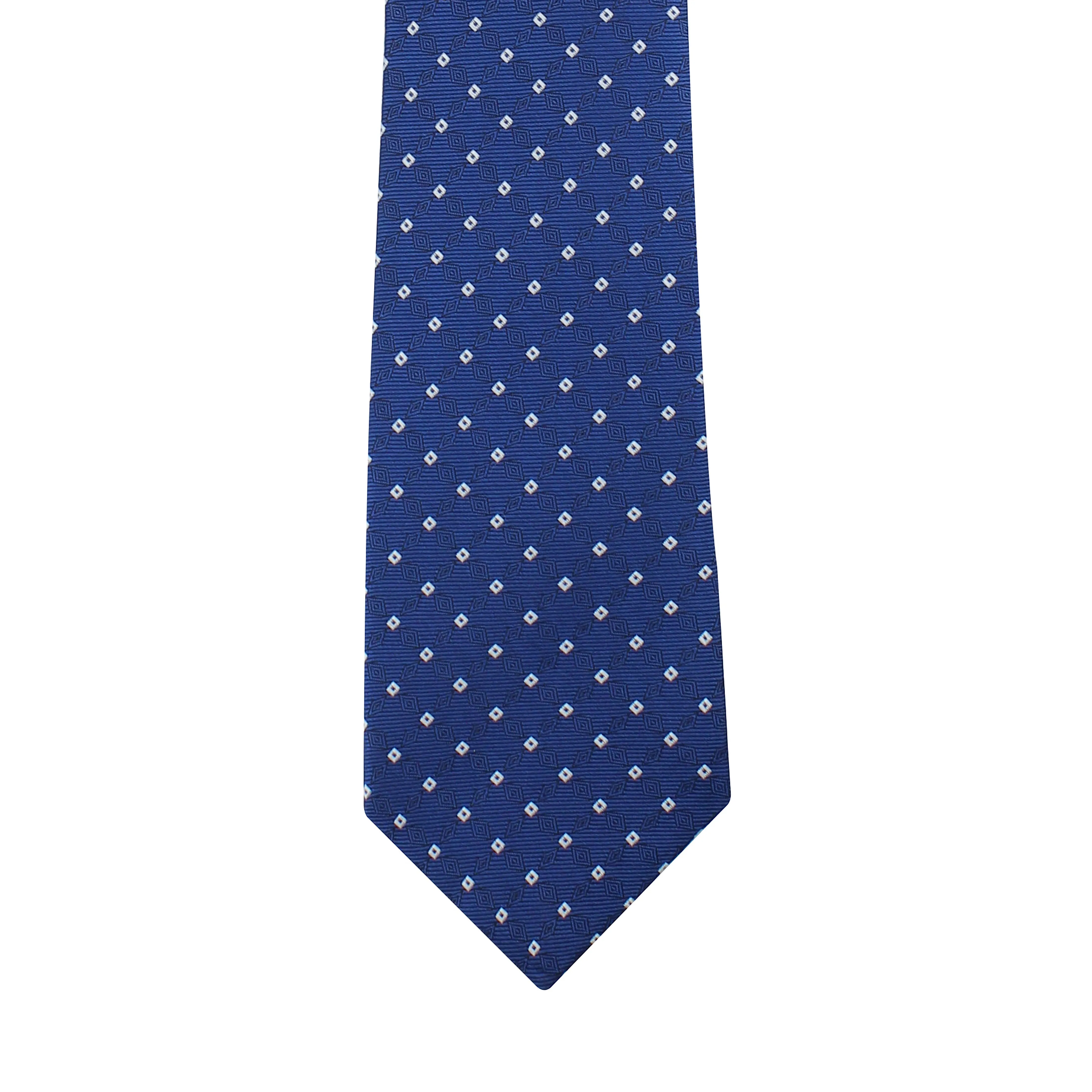 Kovove Blue Checkered Neck Tie For Men