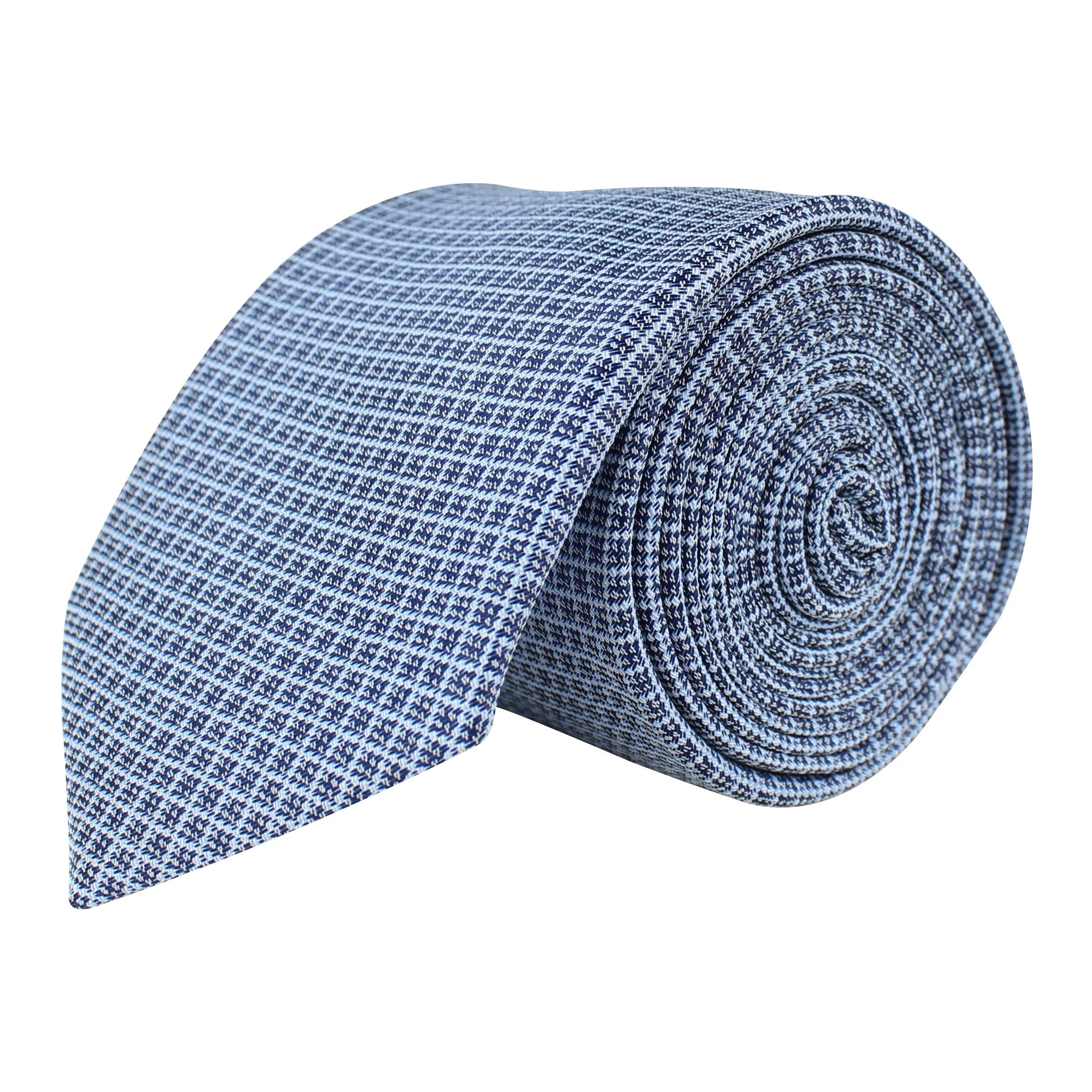 Kovove The Essentials Checkered Blue Necktie For Men