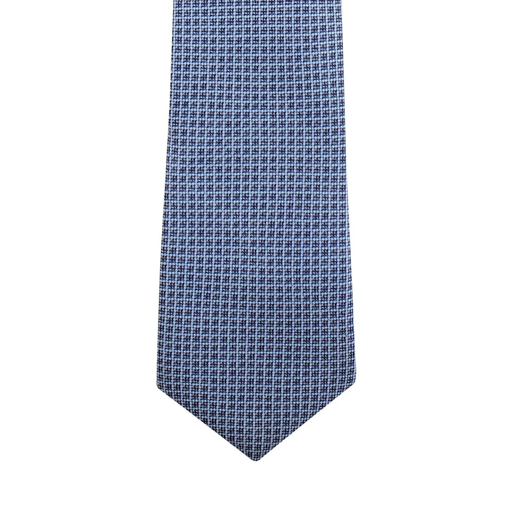 Kovove The Essentials Checkered Blue Necktie For Men