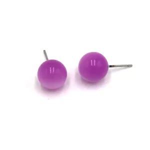 Lilac Ball Stud Earrings