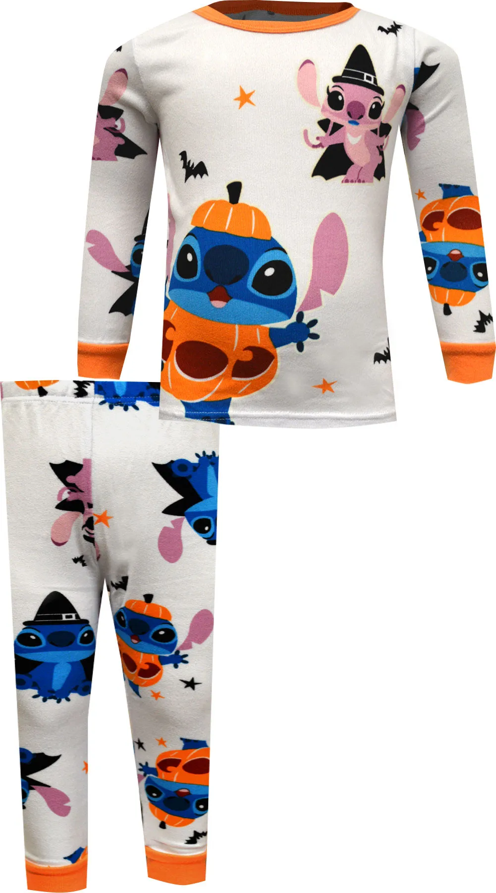 Lilo and Stitch Pumpkin Witch Ultra Soft Halloween Girls Pajama