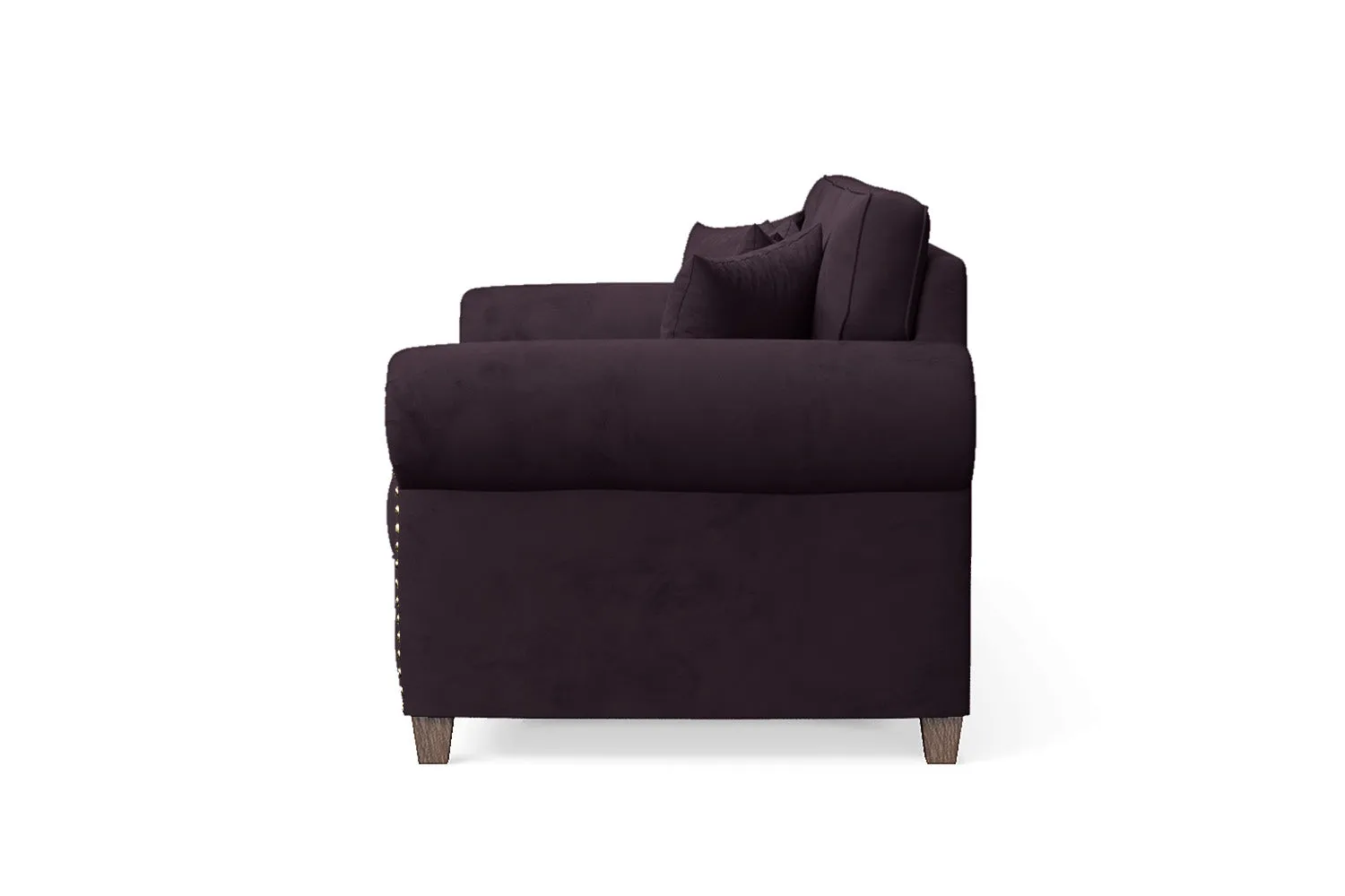 Marano 3 Seater Sofa Purple Velvet