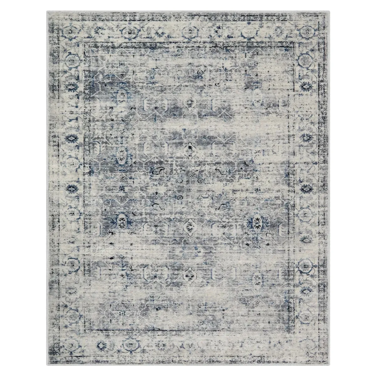 Margot Vintage Distressed Grey/Blue Area Rug