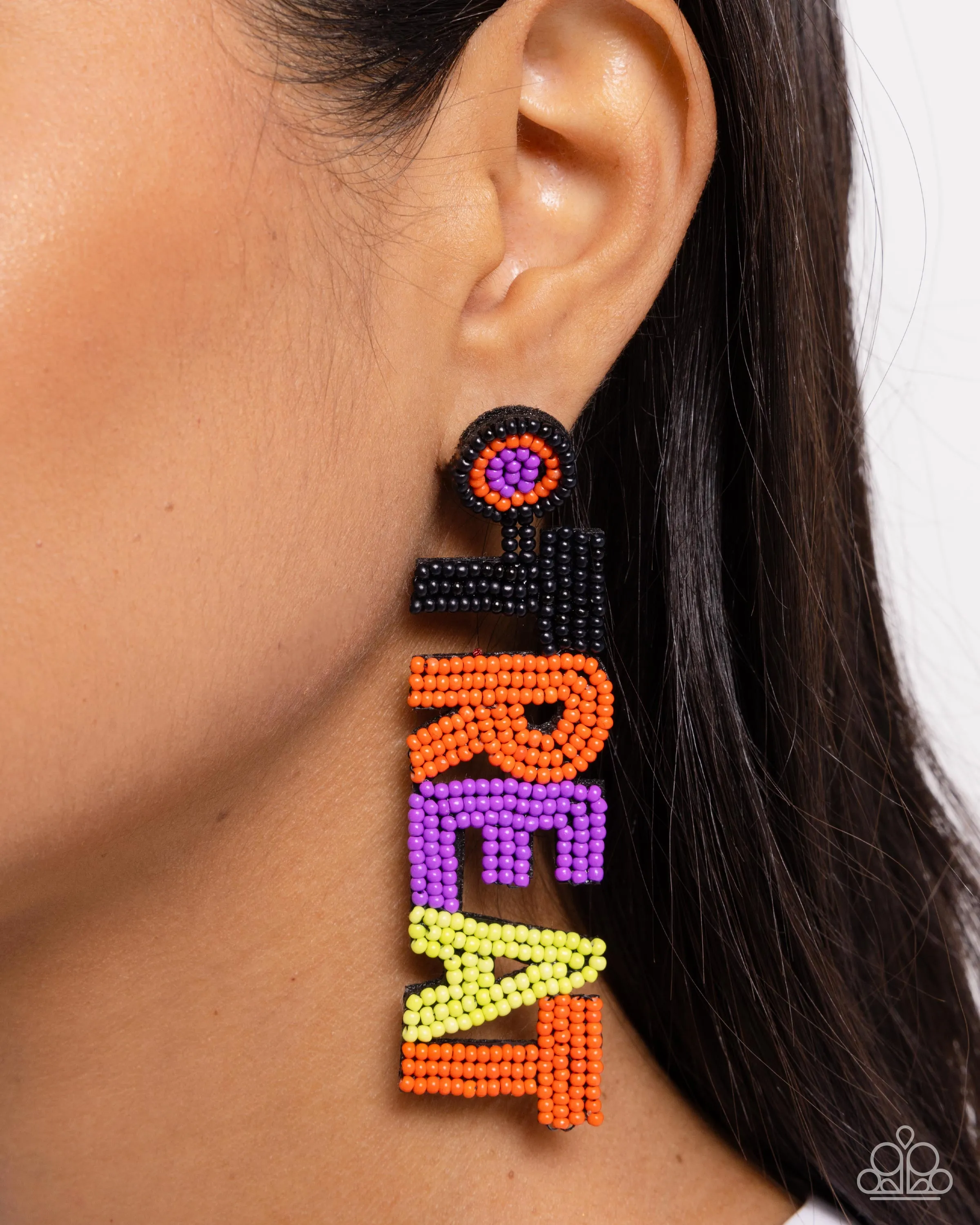 Paparazzi Halloween Hallmark Earrings Multi