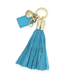 Powder Blue Tassel Keychain