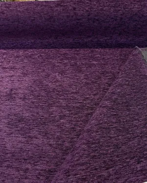 Purple Heavy Chenille Backed Solid Upholstery Fabric By The Yard  sofa couch