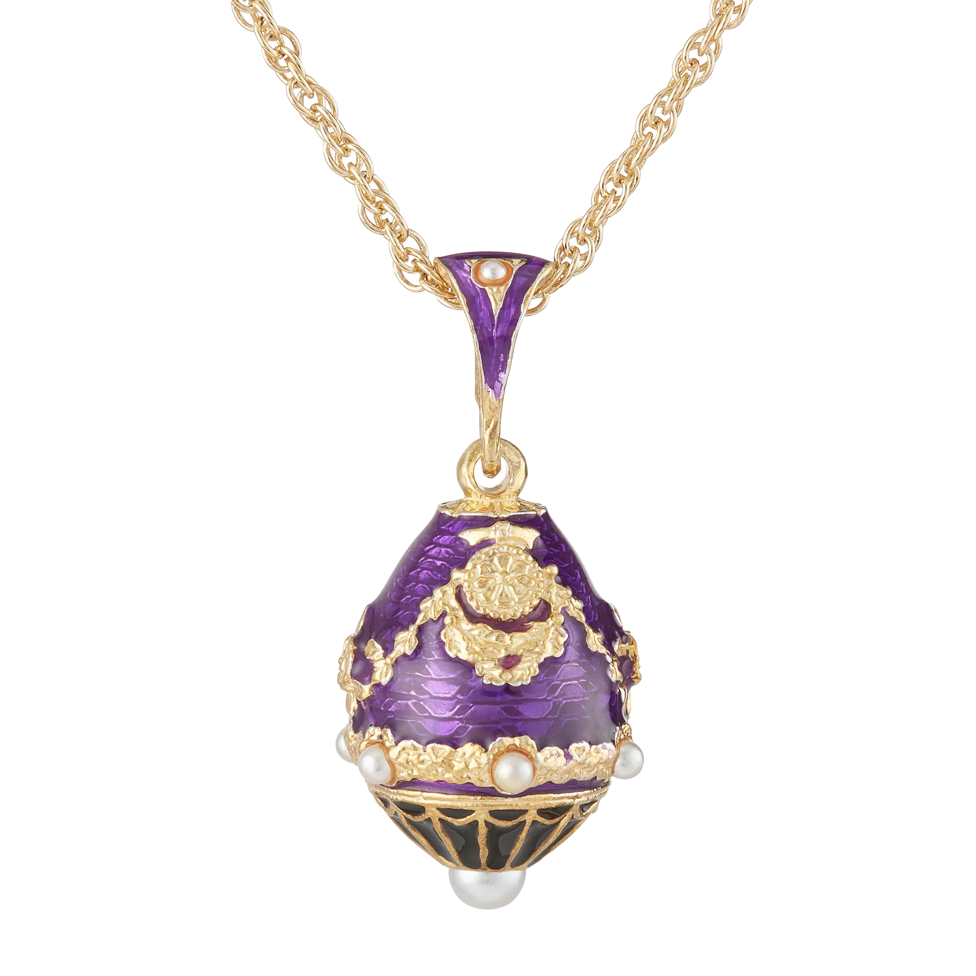 Purple North Portico Egg Pendant