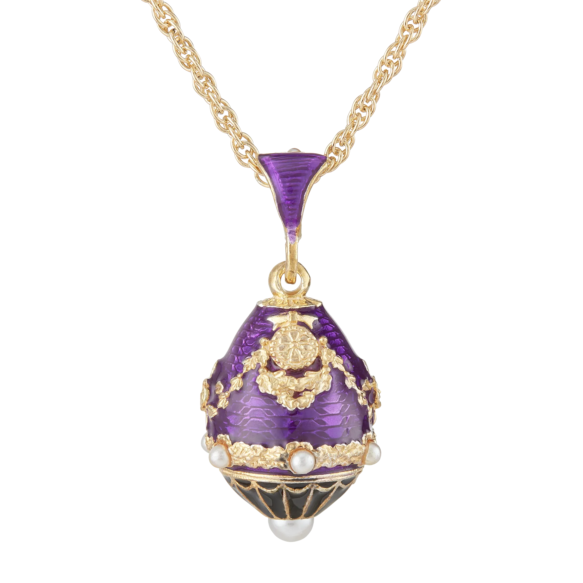 Purple North Portico Egg Pendant