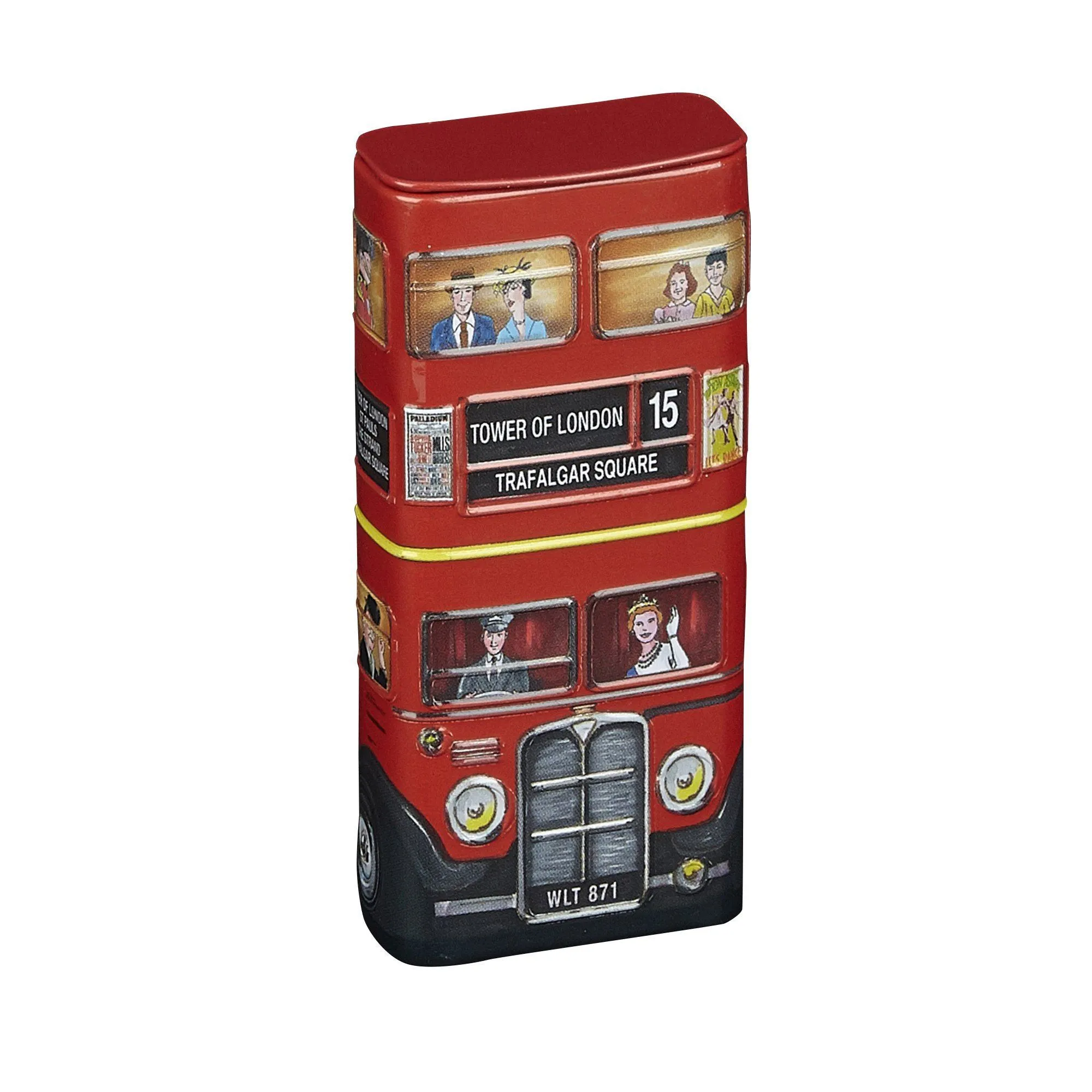 Red London Bus Sugar Free Mints With Flip Lid 25g