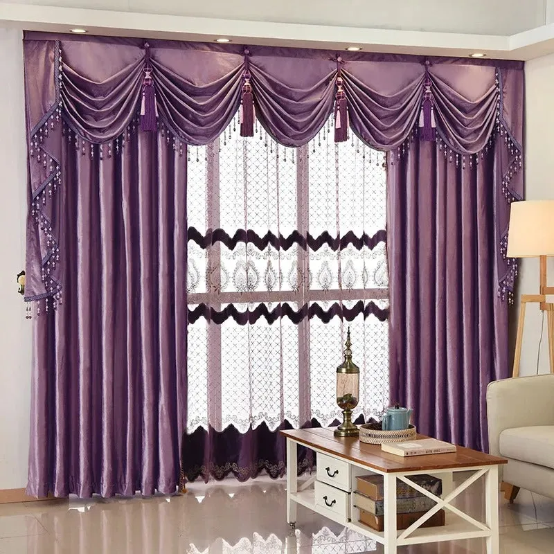 Rémy Luxury European Velvet Valance - Lavender