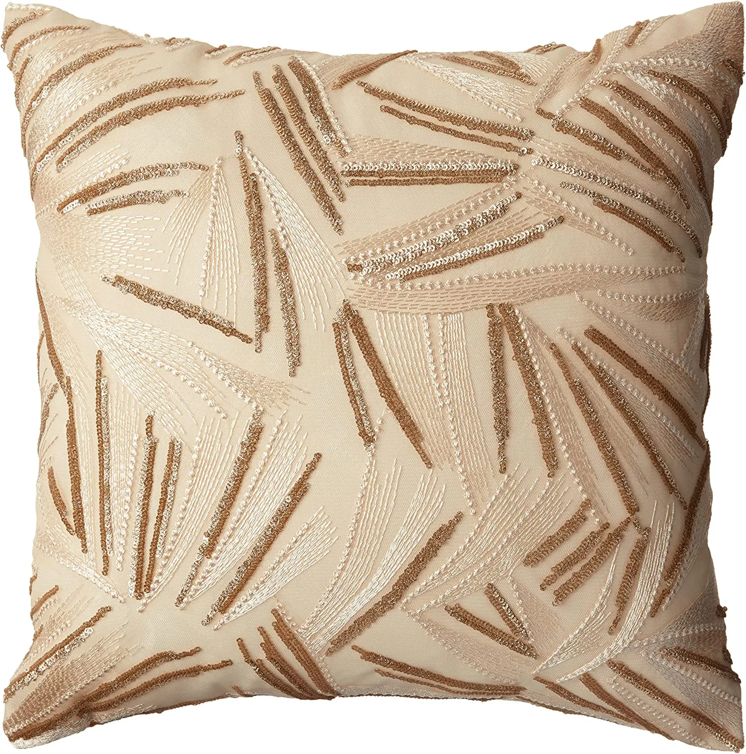 Rosetta Wheat Spikelets Pattern Decorative Accent Throw Pillow