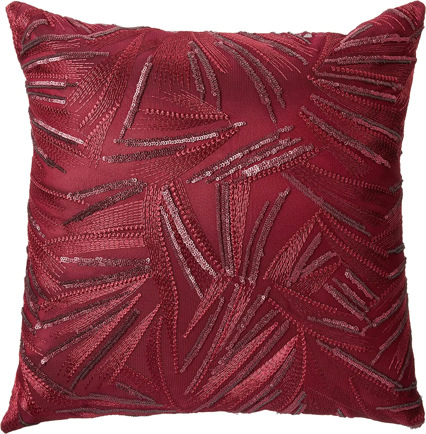 Rosetta Wheat Spikelets Pattern Decorative Accent Throw Pillow