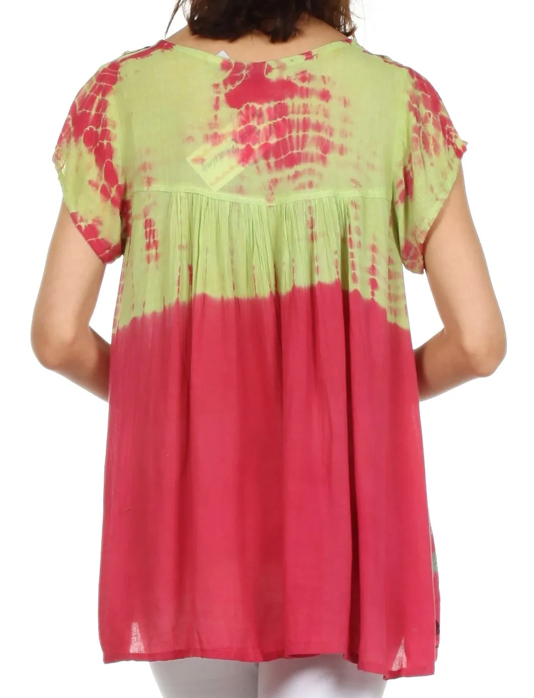 Sakkas Talisa Embroidered Gauzy Blouse